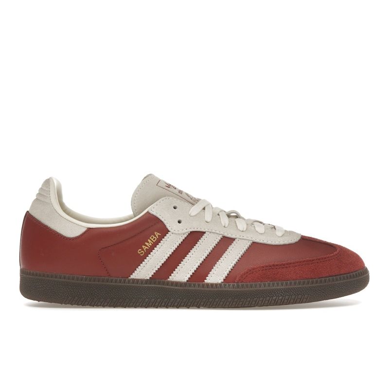 Adidas Samba OG Preloved Ruby Cream Unisex Sneakers Red Cream-White Gum JI3216