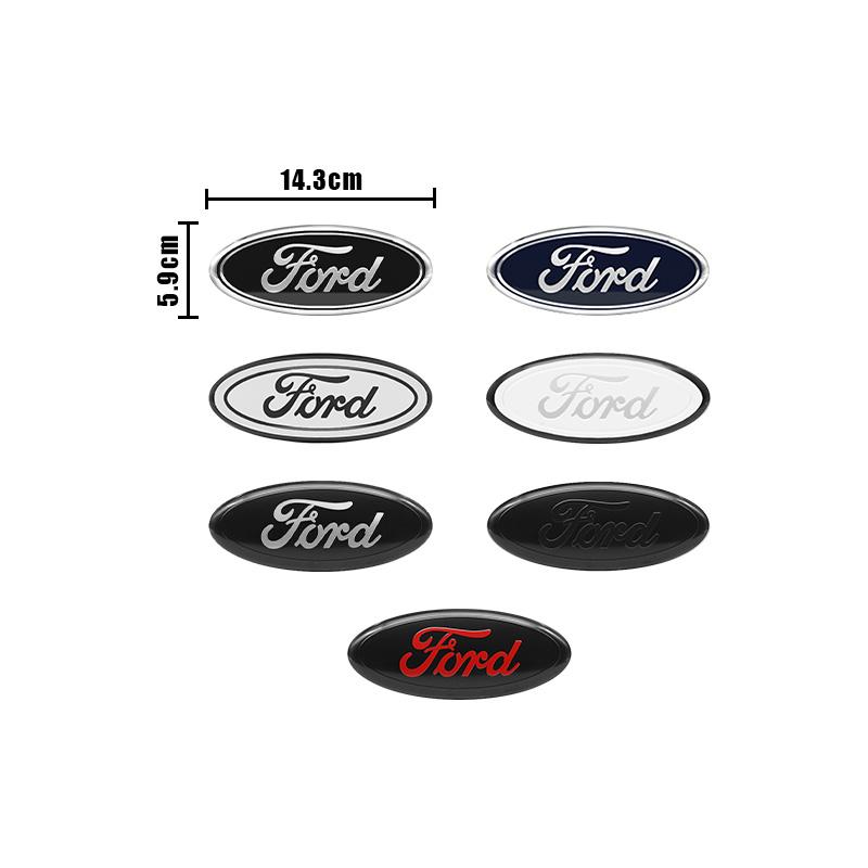 XXUI3 Car Front Emblem Trunk Badge Sticker logo For Ford Transit Ecosport ESCORT Fiesta Focus Ranger Mondeo Mustang Auto Accessories