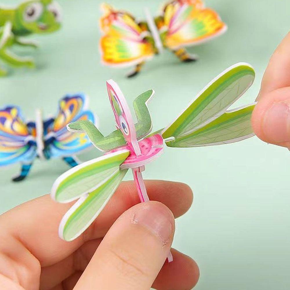 25Pcs Toys Insect Jigsaw 3D Puzzle Cards Creative Puzzle Blocks