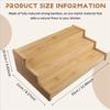 Solid Wooden 3-Tier Spice Rack Multi-Tier Kitchen Spice Organizer  Kitchen Supplies