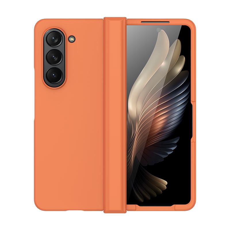 Для Samsung Z Fold 6 Складной Мобильный Чехол Ощущение Кожи Матовое Полная Защита для Чехла Телефона Samsung Z Fold 4 5