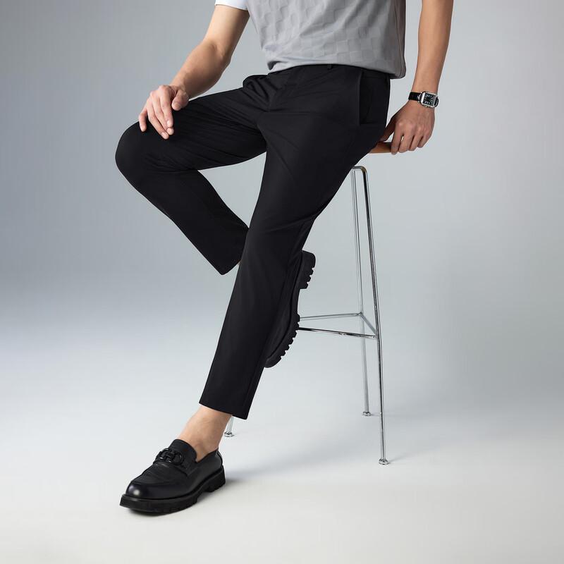 Мужские легкие укороченные брюки Lilang из ледяного шелка в стиле business casual