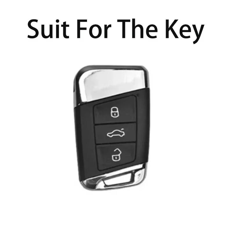 Кристальный ТПУ Чехол для ключа для Vw Для Volkswagen Для Magotan Gte Passat B6 B7 B8 Cc Skoda Fabia Superb Kodiaq A7 Чехол для ключа Держатель брелока