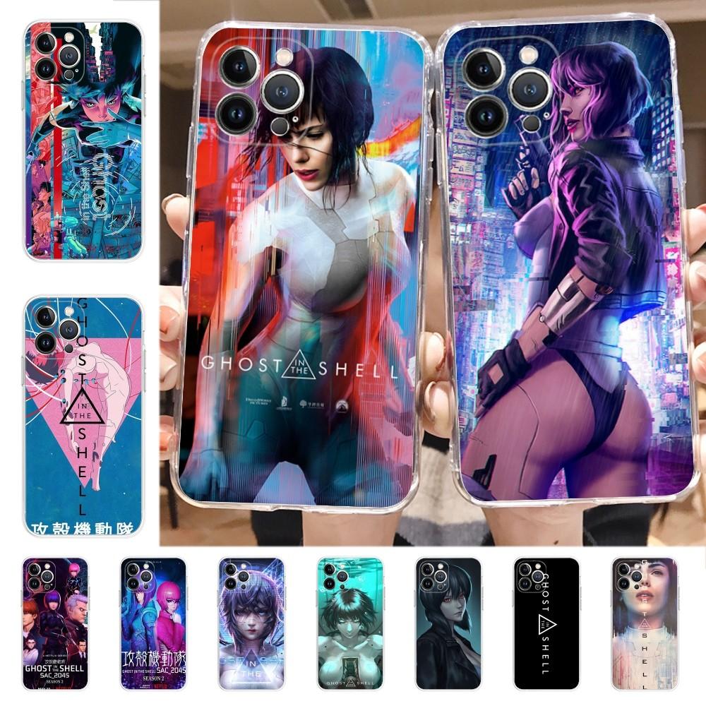 Ghost in the Shell Phone Case for iPhone 16 15 8 7 6 6S Plus X SE XR XS 14 11 12 13 Mini Pro Max Mobile Case