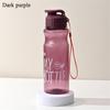 650ML Multi-color Sports Water Bottle Large Capacity Transparent Plastic Water Bottle Portable Outdoor Travel Camping Water Cup