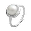 Серебряное кольцо с натуральным жемчугом, вес изделия 4,56 гр (2187233)