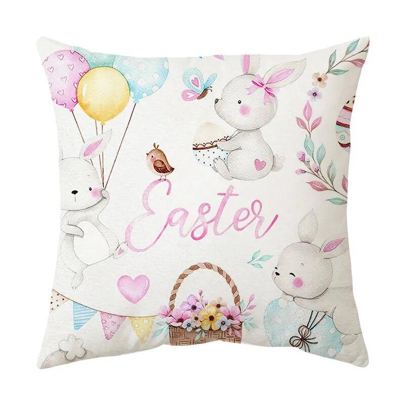 Украшение дома, пасхальная наволочка, наволочка с изображением кролика и яйца, наволочка для дивана в гостиной, наволочка с Пасхой, 40/45/50/60 см