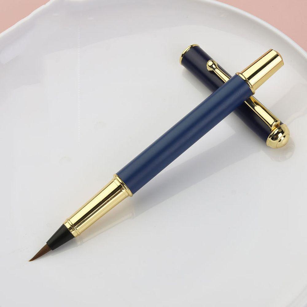 Soft Head Soft Weasel Hair Fountain Pen Calligraphy Brushes Small Regular Script Brush Ink Pen