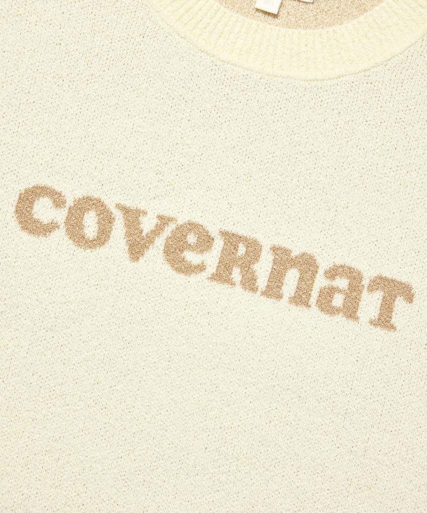 COVERNAT WOMAN Cooper Logo Half Knit Ivory