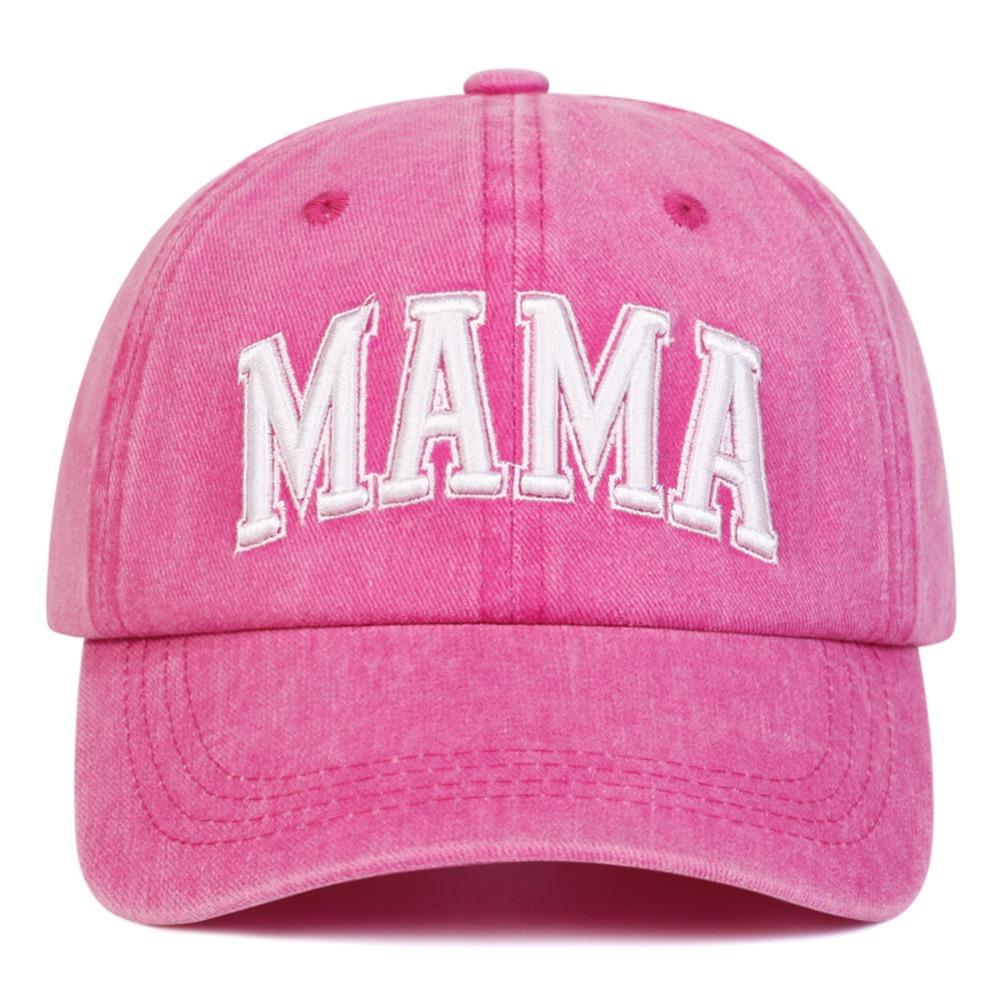 Модные washed cotton MAMA MINI вышитые кепки Винтажные дышащие для родителей и унисекс Бейсболки Регулируемые спортивные козырьки Кепка