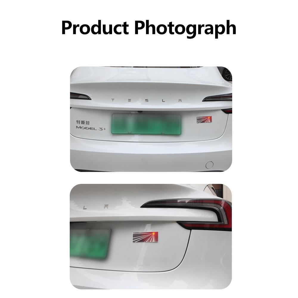 ALS1 For Tesla Plaid Logo 2025 Model Y Juniper Launch Commemorative Badge For Model 3 S X Tail Emblem Sticker Auto Accessories