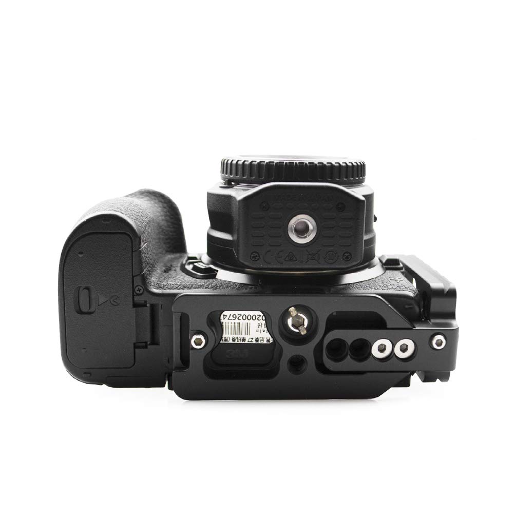 Kinokoo Metal Quick Release Plate Bracket for Nikon with Screws L-Shaped Z7/Z7II/Z6/Z6II 1/4" (NIKON Z7/Z6)