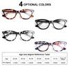 3PCS Women's Full Frame Presbyopia Glasses New Retro Cat Eye Reading Glasses Fashionable Clear Lens HD Far Sight Glasses