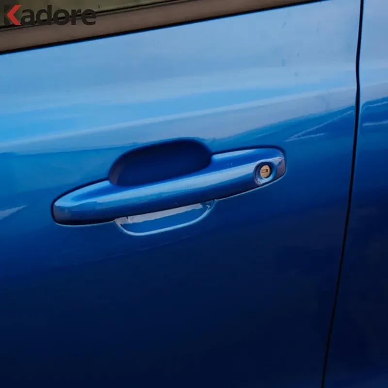 For Ford Focus Carbon Fiber Car Door Handle Cover Trim Side Door Handles Bowl Cup Frame Accessories