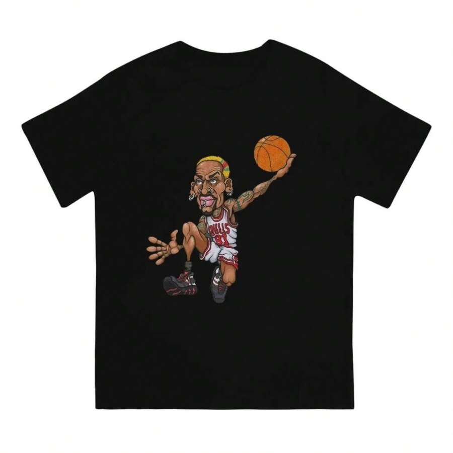 Новейшая футболка Rodman для мужчин Деннис Базовая футболка с круглым вырезом Отличительные подарки на день рождения Топы
