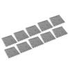 10pcs Plush Foam Floor Mat Prevent Slip Cuttable Thickened Interlocking Carpet Tiles for Bedroom