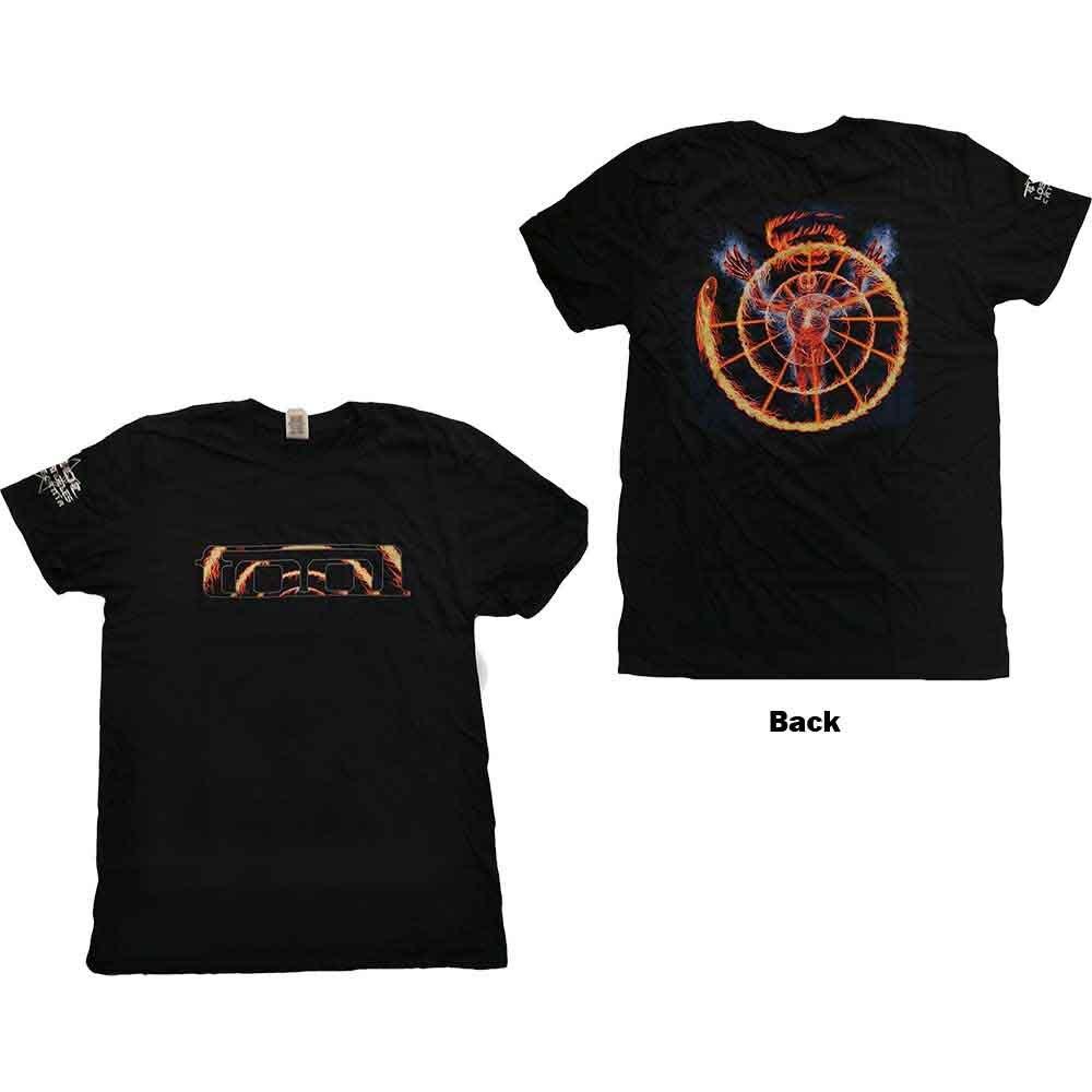 Tool Flame Spiral Men T-Shirt Black XXL, 100% Cotton, Regular