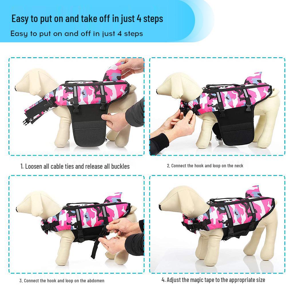 Summer Dog Life Jacket | Lightweight & Adjustable Swimsuit for Medium & Large Dogs