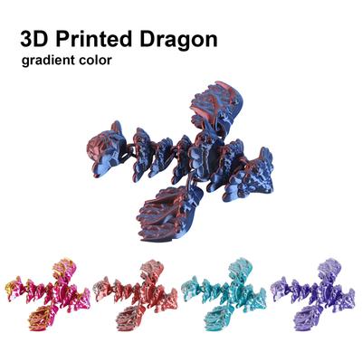 3D-печатный дракон 3D-печатный шарнирный кристаллический дракон игрушка для взрослых и детей игрушки таинственный дракон