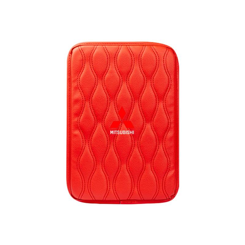 Car Center Console Cover Leather Armrest Mat Arm Storage Box Mat Caps For Mitsubishi ASX Lancer Outlander Pajero EVO EX Lancer