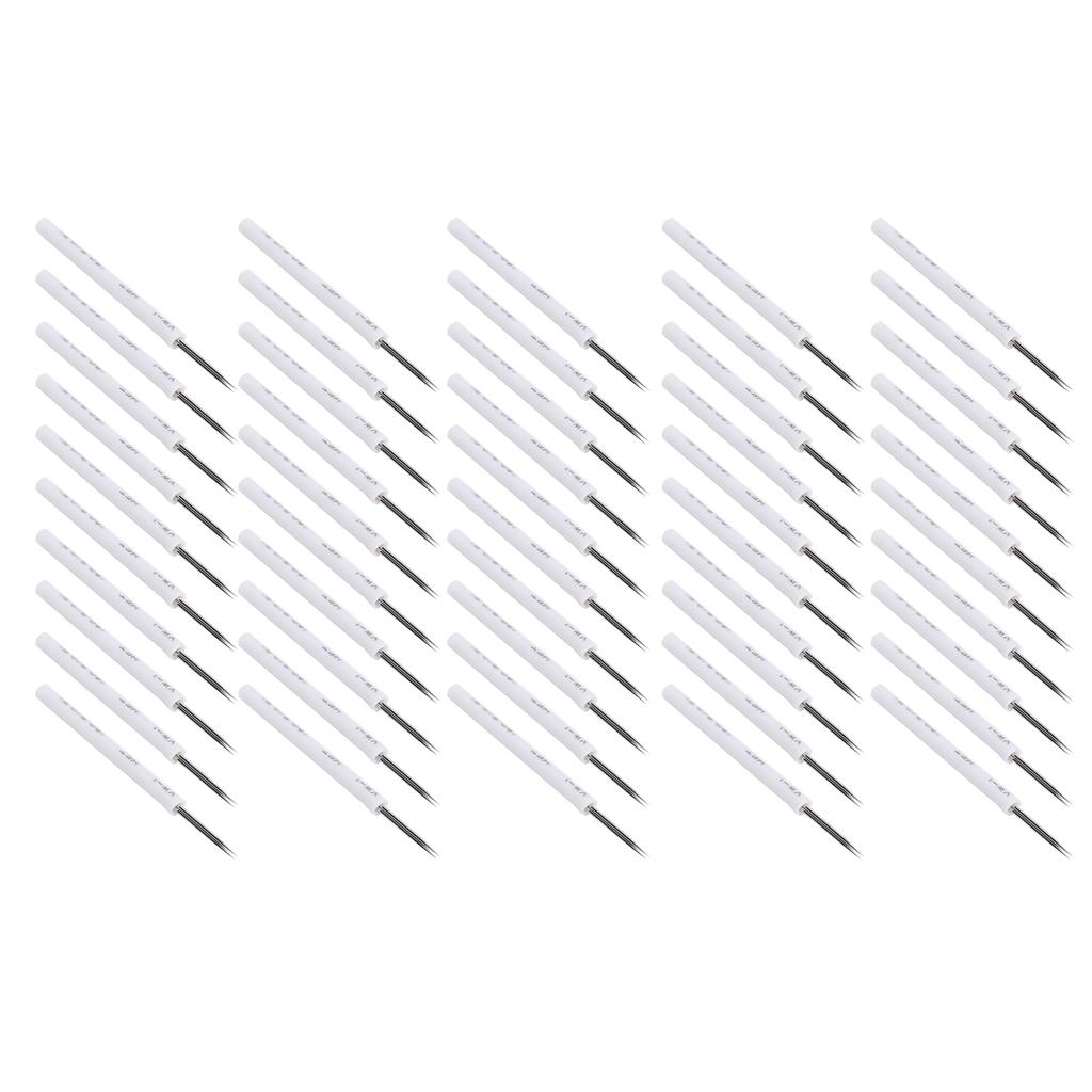 50pcs Professional Shader Microblading Needle Stainless Steel Eyebrow Tattoo Needle3RS
