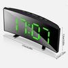 Digital Alarm Clocks For Kids LED Alarm Clock Curved Screen Large Display Alarm Clock For Bedroom Study LED Desktop Clock Silent