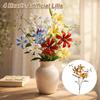 4 Heads Artificial Lilis DIY Flower Flower Bouquet Fashion Wedding Bouquet  Home Decoration