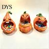 Resin Pumpkin Storage Bowl Big Mouth Box, Halloween Figurine Jewelry Tray, MouthPumpkin Statue Trinket Keys Candy Holder for Home Office Desk