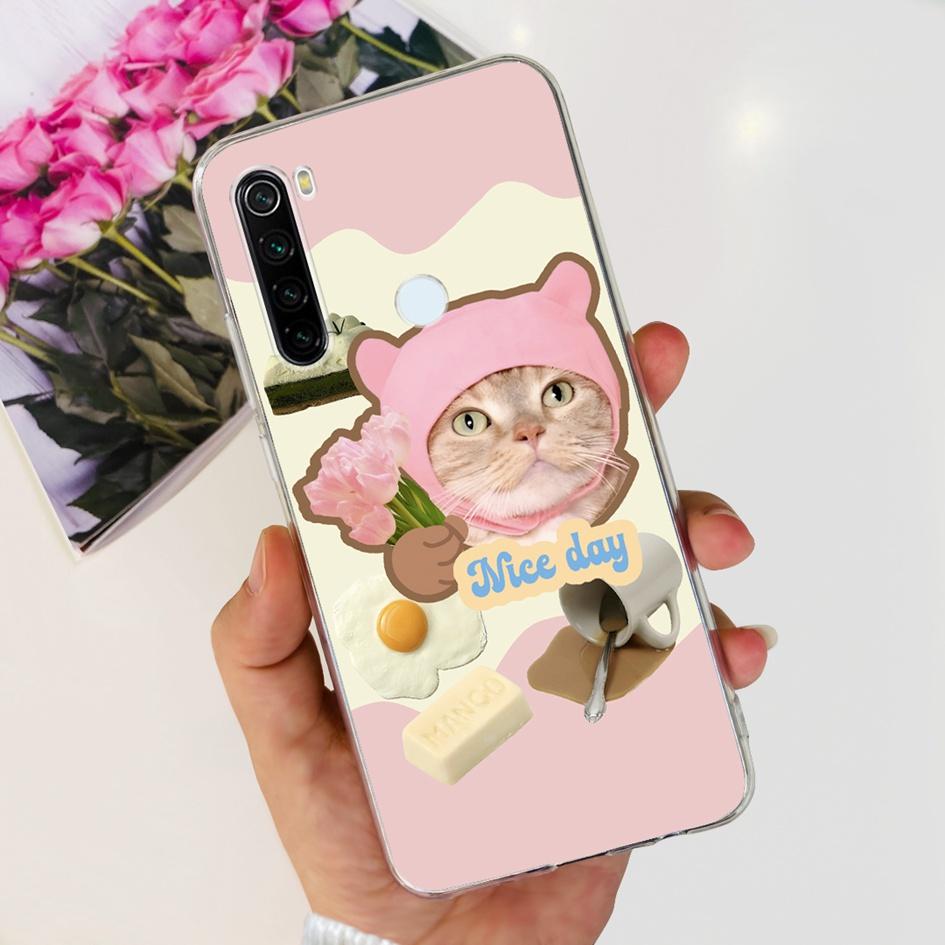 Для Xiaomi Redmi Note 8 Чехол Милый Мультяшный Мягкий Силиконовый Чехлы Для Телефона Для Xiaomi Redmi Note 8T 8 t Чехол На Redmi Note8 Задняя Крышка