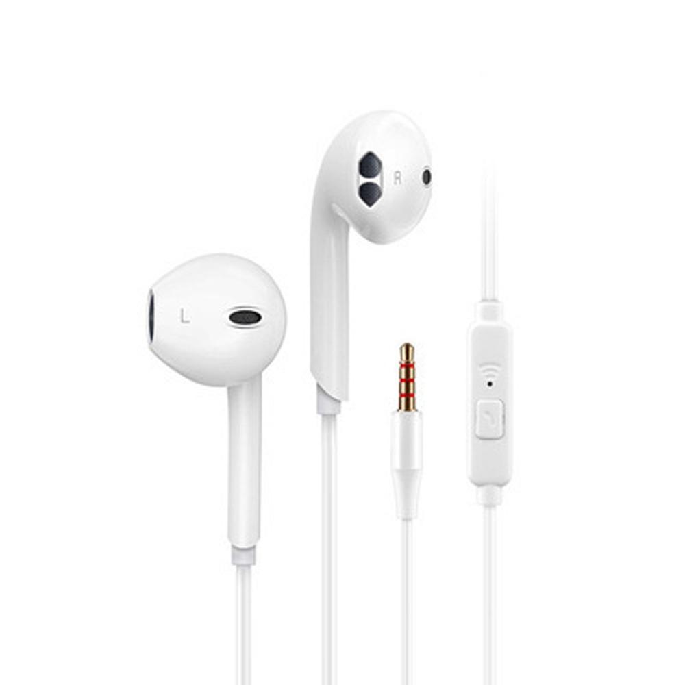 with Mic Wired Phone Earphone Round Head Mic Headphones Sport Earphones Wired Headset  Mobile Phone