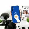 Duck Phone Case Black Silicone Soft For Samsung Galaxy A73,A72,A71,A70,A53,A52,A51