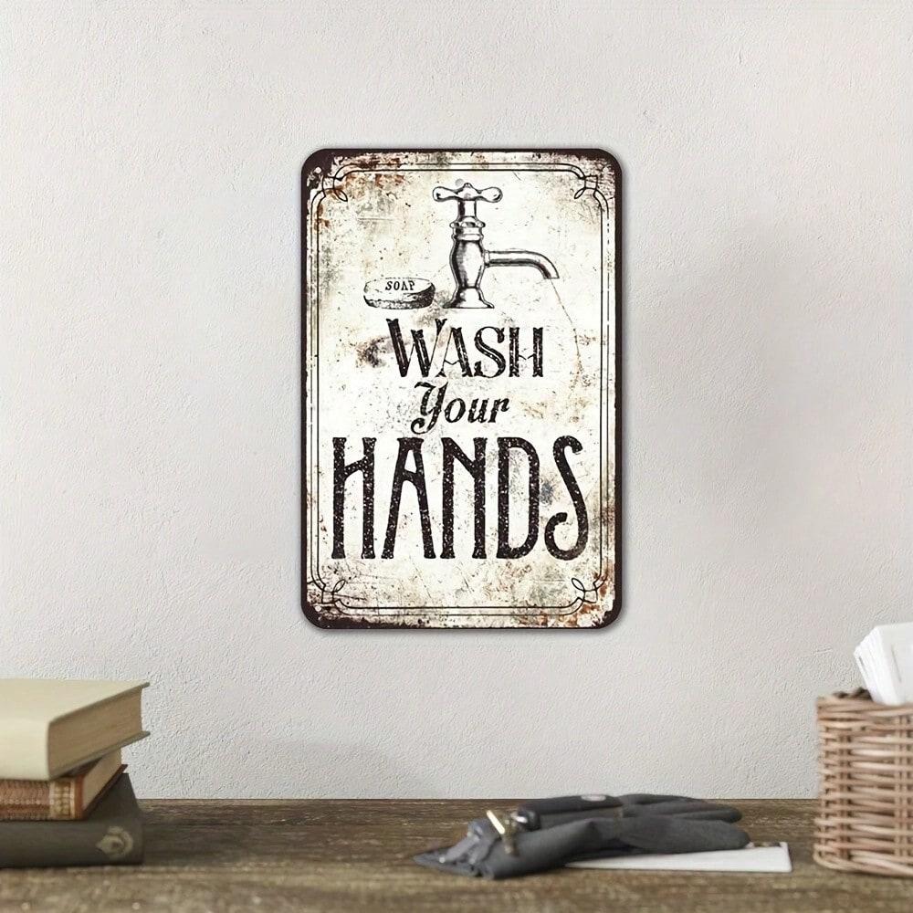 Vintage Tin Sign Wall Art Retro Farmhouse Kitchen Decor 8x12 Inches
