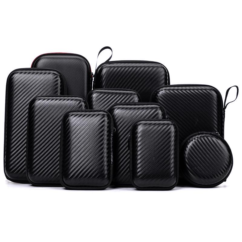 Custom EVA Hard Shell Earphone Bag - Drop-Proof Digital Storage with Logo