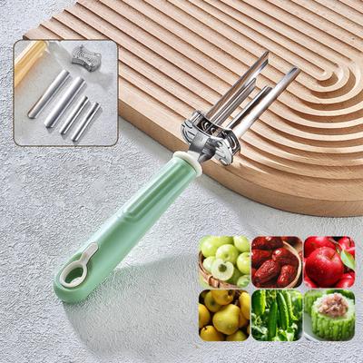 Регулируемый инструмент для удаления сердцевины из фруктов и овощей, из нержавеющей стали, для удаления семян из болгарского перца, кухонный гаджет для домашних блюд
