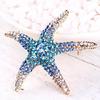 1Pc Elegant Star Shaped Crystal Attractive Charming Exquisite Workmanship Brooch Pins