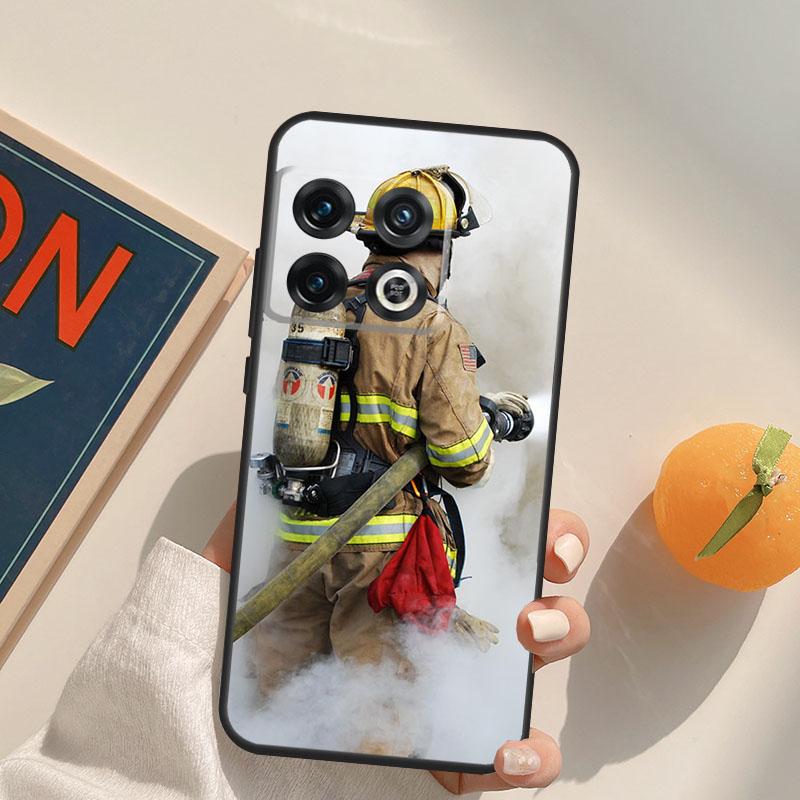 Firefighter Heroes Fireman Cool Case For OnePlus 13R 12R 10R 13T 10T 11 12 13 15 OnePlus Nord 5 CE 2 3 4 Lite N20 N30 Cover
