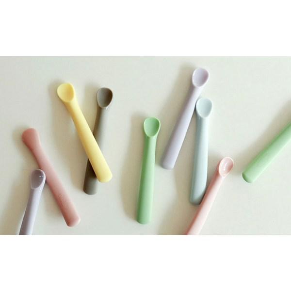 Daily Like Bonbon Baby Food Spoon 2 Types + Case Set, Strawberry & Lemon, 1 Set