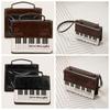 Brown Piano Shoulder Bag Vintage Transparent Ita Backpack Cute Square Crossbody Bag  Harajuku Style