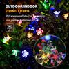 5M/7M Outdoor Courtyard Solar Fairy Lights Cherry Blossoms Solar String Lights Christmas Decorative Lighting Lamp