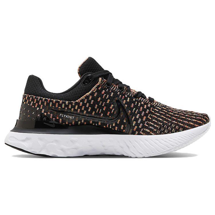 Nike React Infinity Run Flyknit 3 Black Multi Women Sneakers Blue-Glow Pink-Prime White DD3024-002