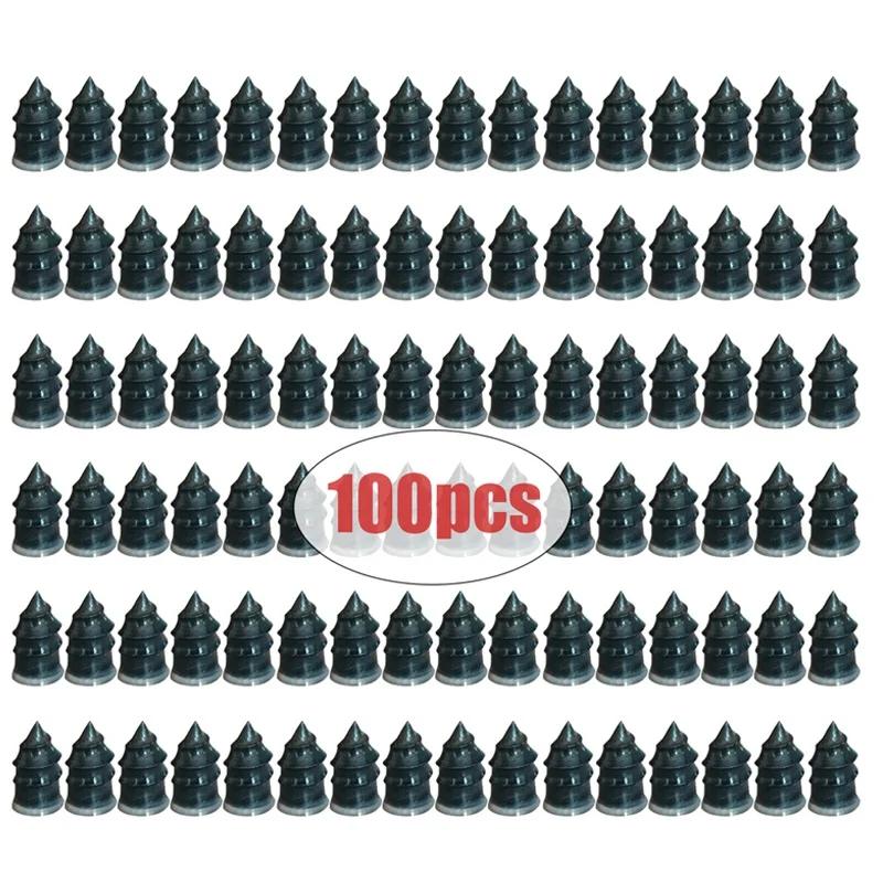 100 шт. Гвозди для ремонта вакуумных шин автомобиля, мотоцикла, грузовика, автомобиля, скутера, велосипеда, универсальные, металлические аксессуары для ремонта проколов шин