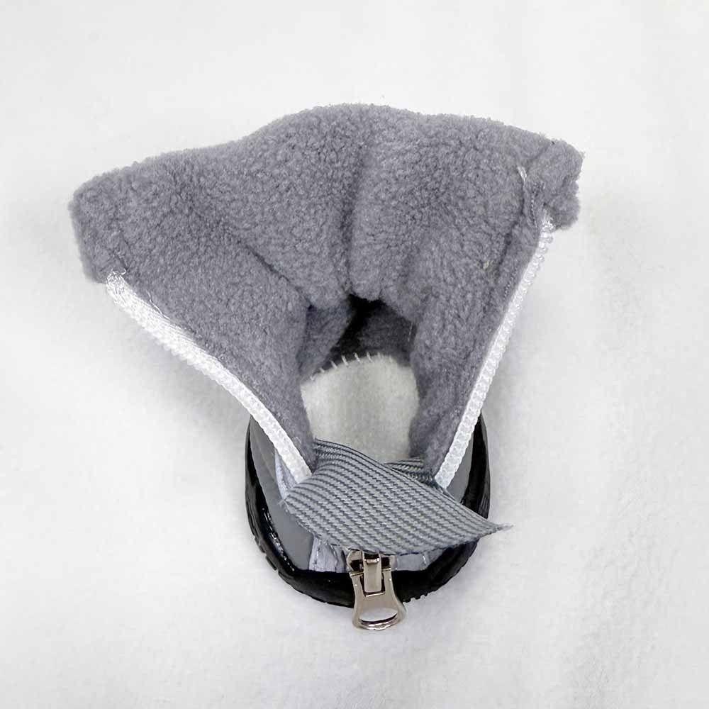 4pcs/set Thickened Winter Dog Shoes Waterproof Anti-slip Dog Boots Pet Snow Boots Adventure