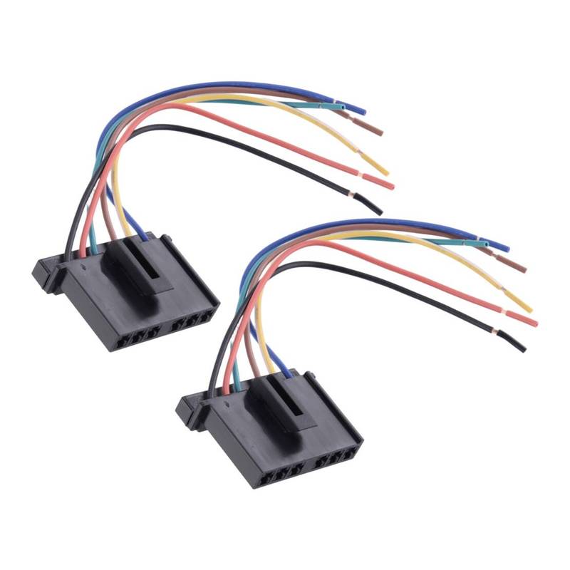 2Pcs Left Right Rear Tail Lamp Light Connector Adapter Harness Cable Wire Wiring Plug Pigtail Fit for Ford Transit Mk6 MK7 2006