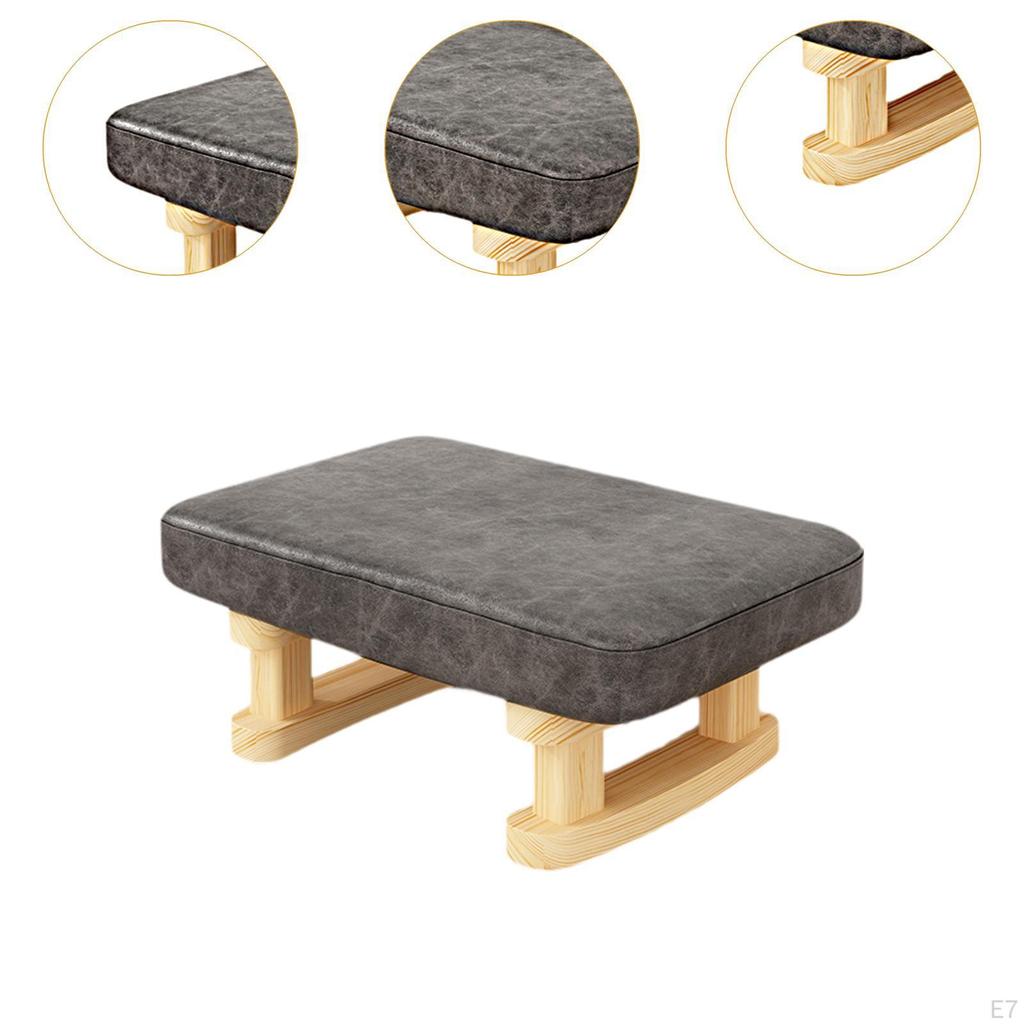 Эргономичная деревянная подставка для ног для комфорта в домашнем офисе