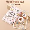 Magnetic Detachable IPad Case With Pen Slot Air 8/7/6 Pro 11 Inch Cute Cartoon Animal Design Acrylic Sleep/Wake Support