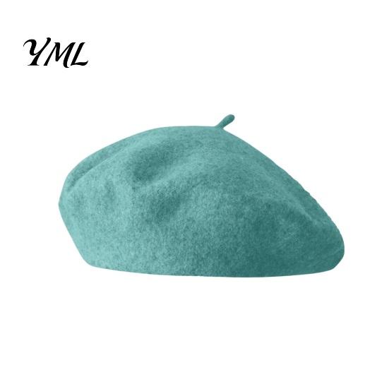 Solid Color Wool Hat Women French Beret Hat, Blend Artist Retro Style Painter Cap Cap, Cozy for Autumn Winter Vintage