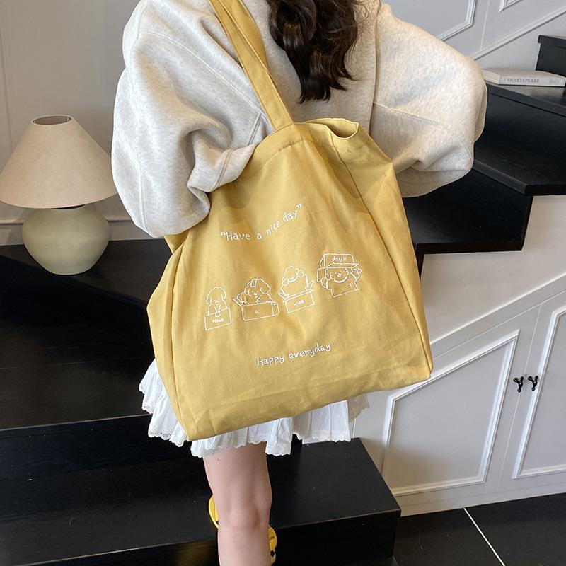 Новая женская универсальная повседневная сумка-тоут большой вместимости с принтом через плечо