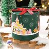 Cartoon Paper Christmas Gift Packing Box with Handbag Mousse Cake Box  Festival Supplies