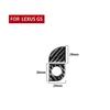 2Pcs Carbon Fiber Interior Glove Box Lock Cover Trim For Lexus GS 2006-2011