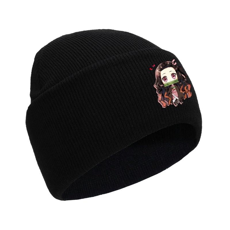 Убийца Демонов, аниме Камадо Незуко Рамен, мужской капот для девочек, простые уличные шапки, повседневная креативная мужская вязаная шапка